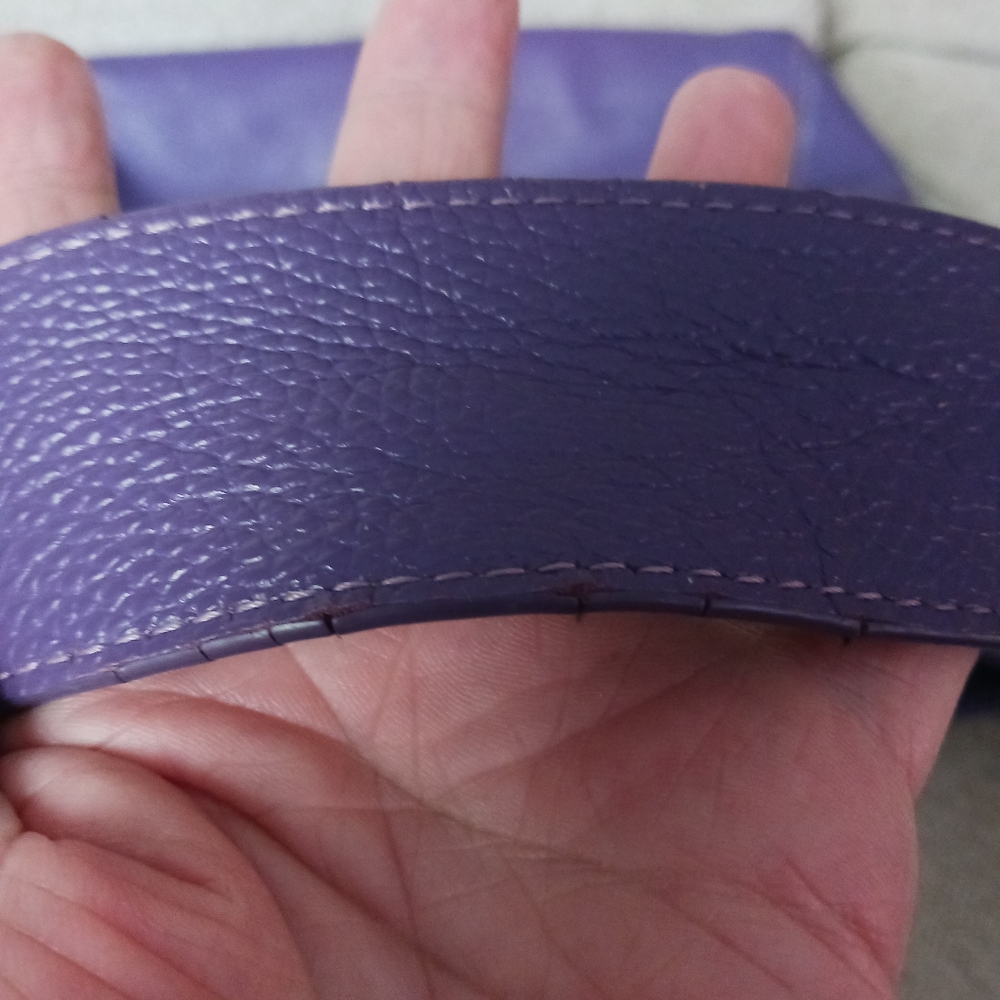 Laggo Purple Leather Shoulders  Bag - Picture 12 of 13